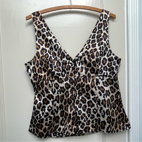 Leopard print retro top size 14 - Picture 5 of 12